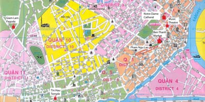 Сайгон район на картата