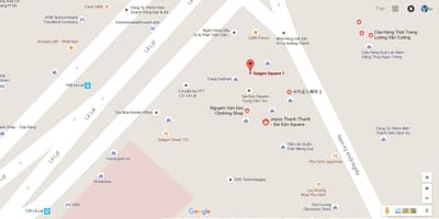 Карта на площ от Сайгон 
